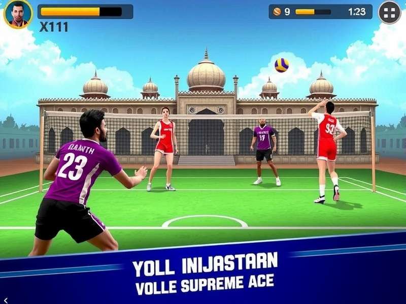 Rajasthan Volley Supreme Ace Gameplay Screenshot